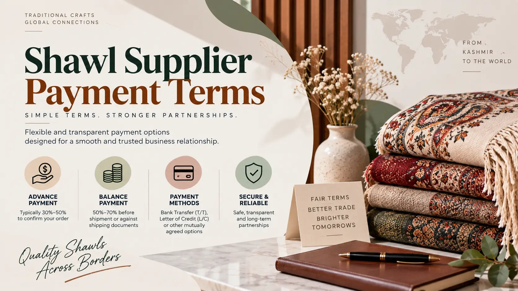 Shawl Supplier Payment Terms: LC, Advance & Trade Safety for Importers